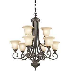 KK43159OZ Monroe Mid Sized Chandelier Chandelier - Olde Bronze