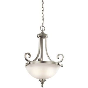 KK43163NI Monroe Up Light Pendant Light - Brushed Nickel