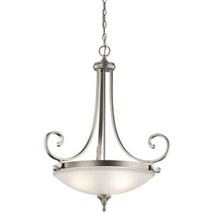 KK43164NI Monroe Up Light Pendant Light - Brushed Nickel