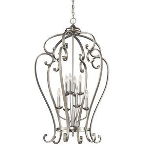 KK43167NI Monroe Entrance / Foyer Pendant Light - Brushed Nickel