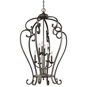 KK43167OZ Monroe Entrance / Foyer Pendant Light - Olde Bronze