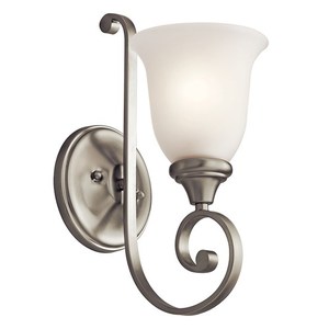 KK43170NIL18 Monroe 1 Bulb Wall Sconce - Brushed Nickel