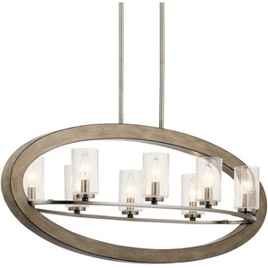 KK43191DAG Grand Bank Linear Pendant Pendant Light - Distressed Antique Gray