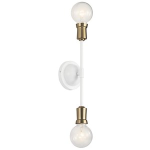 KK43195WH Armstrong Multi Bulb Wall Sconce - White