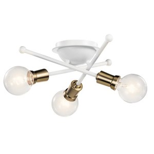 KK43196WH Armstrong Flush Mount Ceiling Light - White