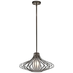 KK43201OZ Entrance / Foyer Pendant Light - Olde Bronze