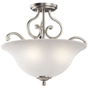 KK43232NI Camerena Semi Flush Mount Ceiling Light - Brushed Nickel