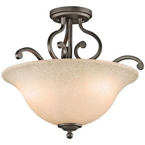 KK43232OZ Camerena Semi Flush Mount Ceiling Light - Olde Bronze