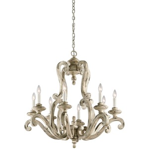 KK43265DAW Hayman Bay Mid Sized Chandelier Chandelier - Distressed Antique White