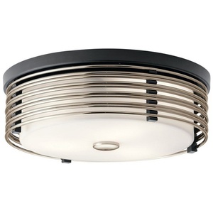 KK43293BK Bensimone Flush Mount Ceiling Light - Black