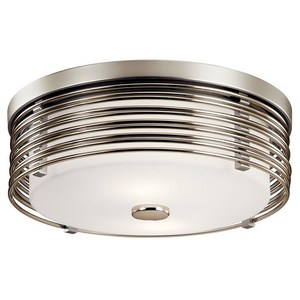 KK43293SN Bensimone Flush Mount Ceiling Light - Satin Nickel