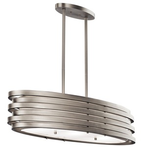 KK43303NI Roswell Drum Pendant Pendant Light - Brushed Nickel