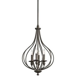 KK43332OZ Kensington Entrance / Foyer Pendant Light - Olde Bronze