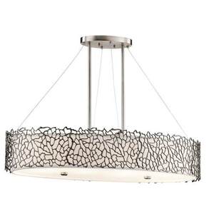 KK43348CLP Silver Coral Linear Pendant Pendant Light - Classic Pewter