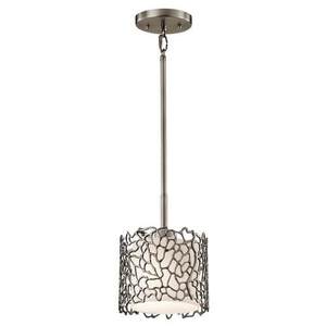 KK43349CLP Silver Coral Mini-Pendant Pendant Light - Classic Pewter