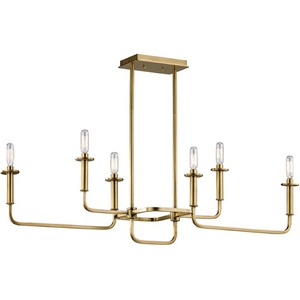 KK43362NBR Alden Linear Pendant Pendant Light - Natural Brass