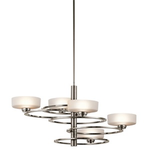 KK43365CLP Aleeka Mid Sized Chandelier Chandelier - Classic Pewter