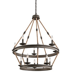 KK43424OZ Kearn Mid Sized Chandelier Chandelier - Olde Bronze