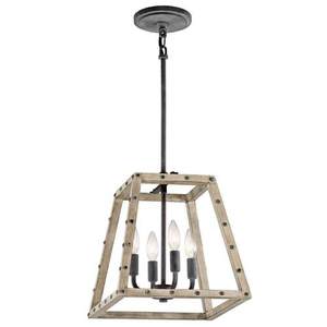 KK43519DAG Basford Entrance / Foyer Pendant Light - Distressed Antique Gray