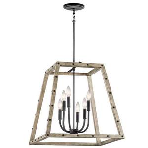 KK43520DAG Basford Entrance / Foyer Pendant Light - Distressed Antique Gray