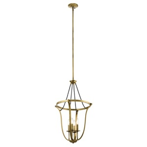 KK43535NBR Thisbe Entrance / Foyer Pendant Light - Natural Brass