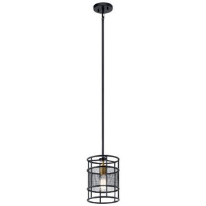 KK43597BK Piston Mini-Pendant Pendant Light - Black