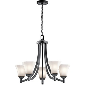 KK43631BK Serena Mid Sized Chandelier Chandelier - Black