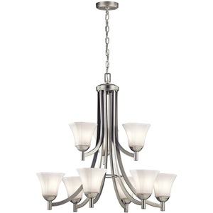 KK43632NI Serena Mid Sized Chandelier Chandelier - Brushed Nickel