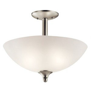 KK43641NIL18 Jolie Semi Flush Mount Ceiling Light - Brushed Nickel