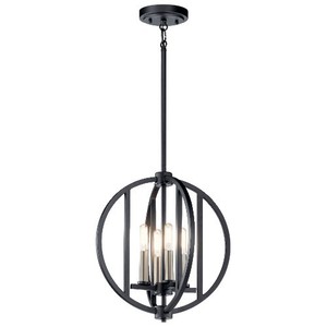 KK43642BK Samural Entrance / Foyer Pendant Light - Black