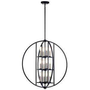 KK43644BK Samural Entrance / Foyer Pendant Light - Black