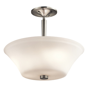 KK43669NI Aubrey Semi Flush Mount Ceiling Light - Brushed Nickel