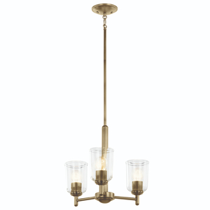 KK43670NBRCLR Shailene Mini Chandelier - Natural Brass