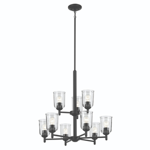 KK43672BKCLR Shailene Mid Sized Chandelier Chandelier - Black