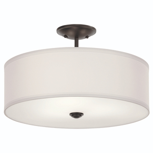 KK43692BK Shailene Semi Flush Mount Ceiling Light - Black