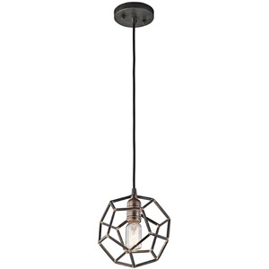 KK43719RS Rocklyn Mini-Pendant Pendant Light - Raw Steel