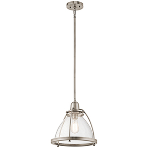 KK43737CLP Silberne Down Light Pendant Light - Classic Pewter