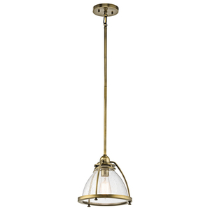 KK43738NBR Silberne Down Light Pendant Light - Natural Brass