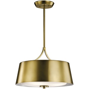 KK43744NBR Maclain Down Light Pendant Light - Natural Brass