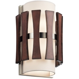 KK43756AUB Cirus Multi Bulb Wall Sconce - Auburn Stained Finish