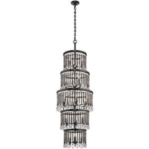 KK43758ESP Piper Large Foyer Chandelier Chandelier - Espresso