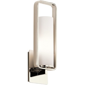 KK43787PN City Loft 1 Bulb Wall Sconce - Polished Nickel