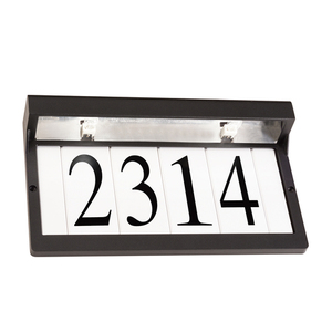 KK43800BKT Utilitarian Address Number Door Accessory - Textured Black