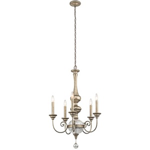 KK43804SGD Rosalie Mid Sized Chandelier Chandelier - Sterling Gold