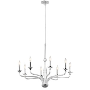 KK43809CH Loula Mid Sized Chandelier Chandelier - Chrome