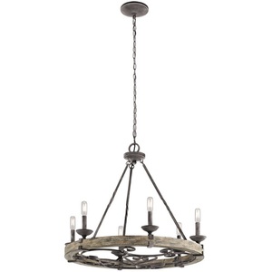 KK43823WZC Taulbee Mid Sized Chandelier Chandelier - Weathered Zinc