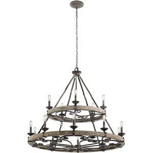 KK43826WZC Taulbee Large Foyer Chandelier Chandelier - Weathered Zinc