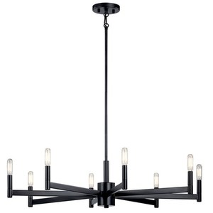 KK43857BK Erzo Mid Sized Chandelier Chandelier - Black