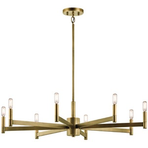 KK43857NBR Erzo Mid Sized Chandelier Chandelier - Natural Brass