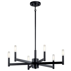 KK43859BK Erzo Mid Sized Chandelier Chandelier - Black